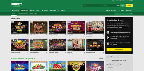 Unibet kaszinó